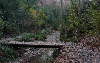 Imatge del torrent de Colobrers, on passarà al Ronda Vallesana/ UES
